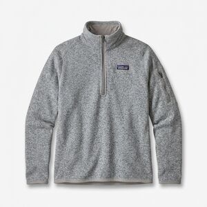 Patagonia Quarter-Zip Fleece Pullover - Heather Gray